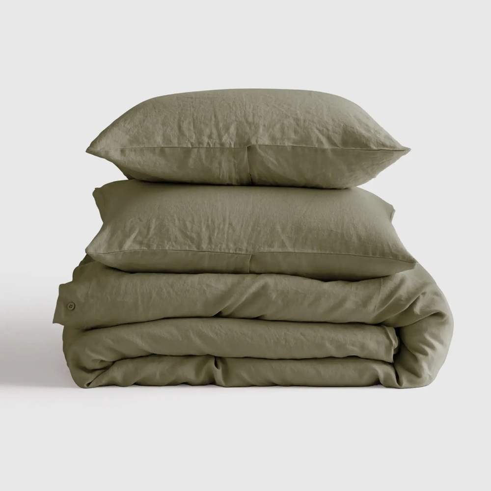 Quince European Linen Duvet Cover Set Queen
